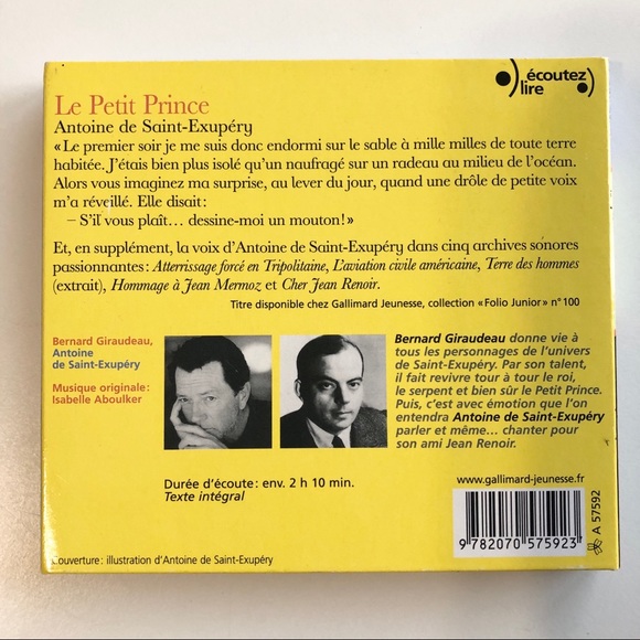 Le Petit Prince CD Livres audio en français The Little Prince Audiobook - Picture 3 of 4